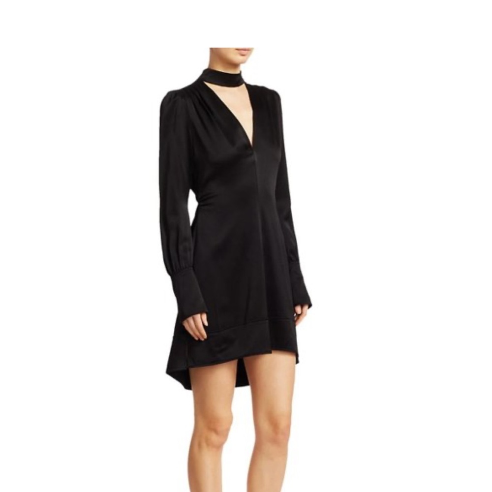 Elegant Black Choker Dress
A.L.C Garrison V- neck choker mini dress
NWT/NEW